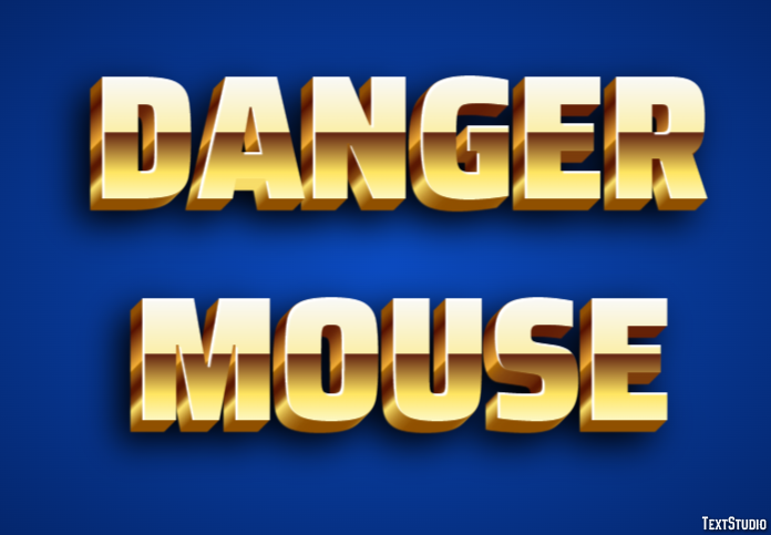 Danger Mouse Text Effect