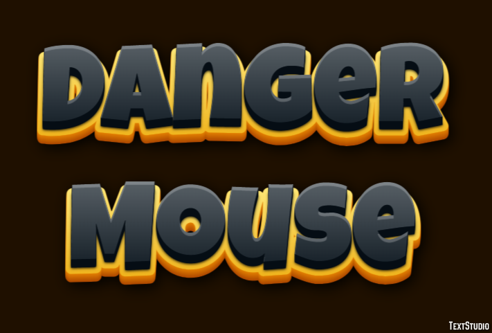 Danger Mouse Text effect