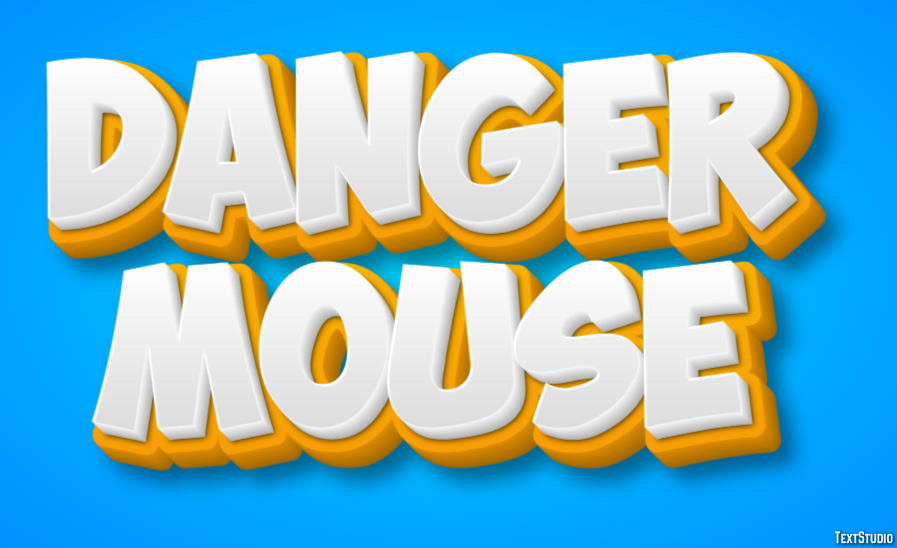 Danger Mouse Text Effect