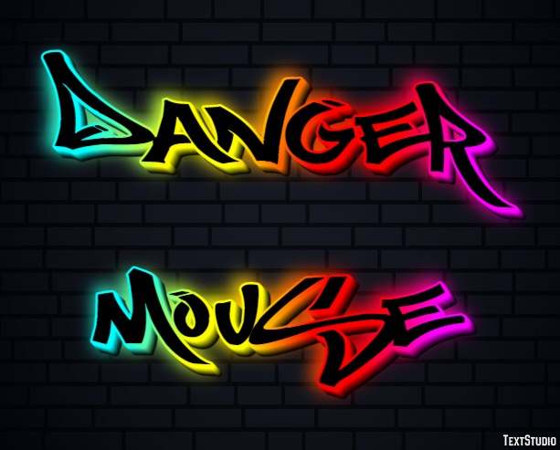 Danger Mouse Text effect