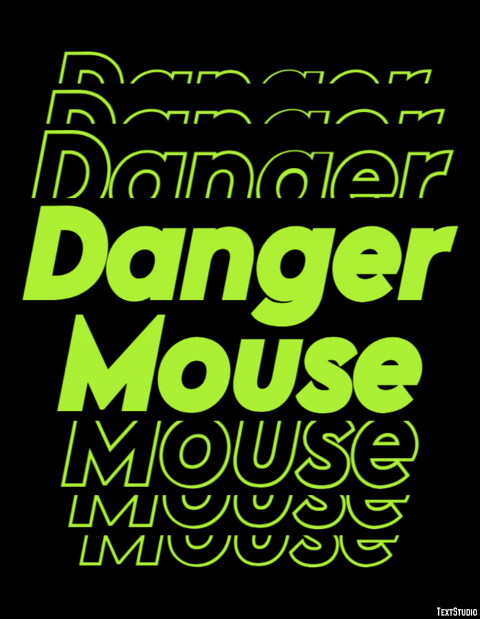 Danger Mouse Efecto de Texto