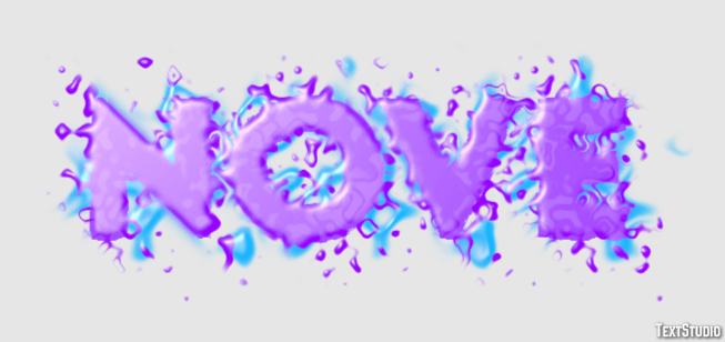 Nove Efeito de texto