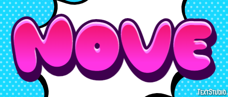Nove Efeito do texto