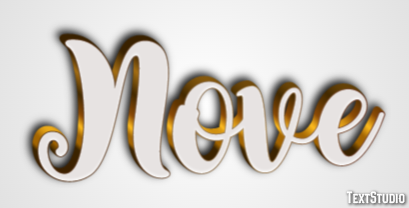 Nove Efeito do texto