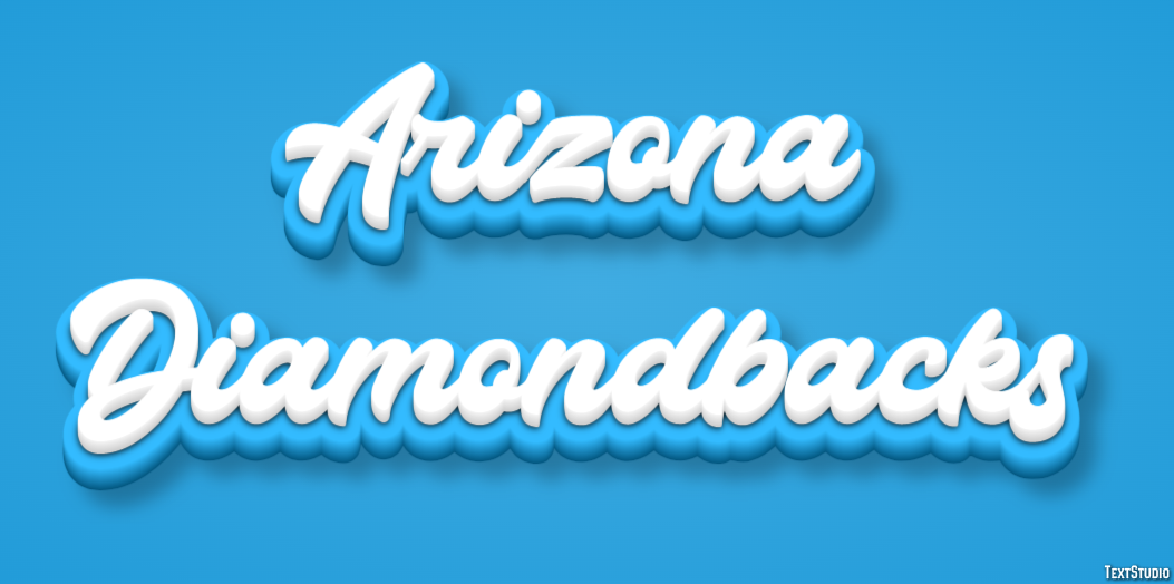 Arizona Diamondbacks Texteffekt