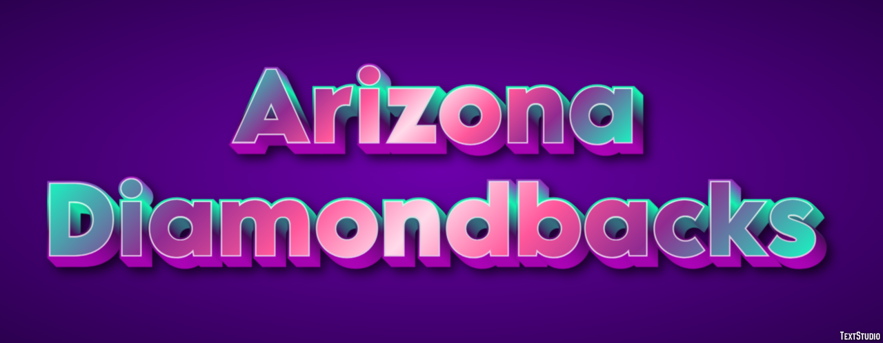 Arizona Diamondbacks Эффект текста