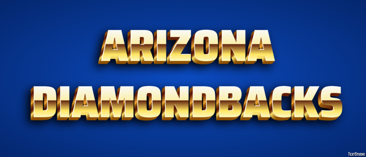 Arizona Diamondbacks Эффект текста