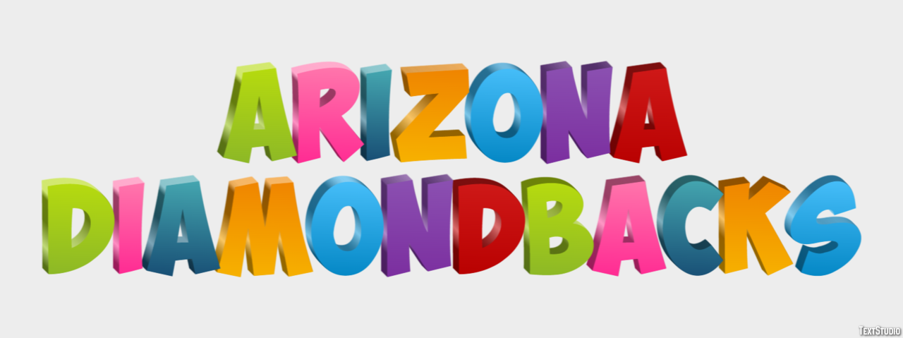 Arizona Diamondbacks Texteffekt