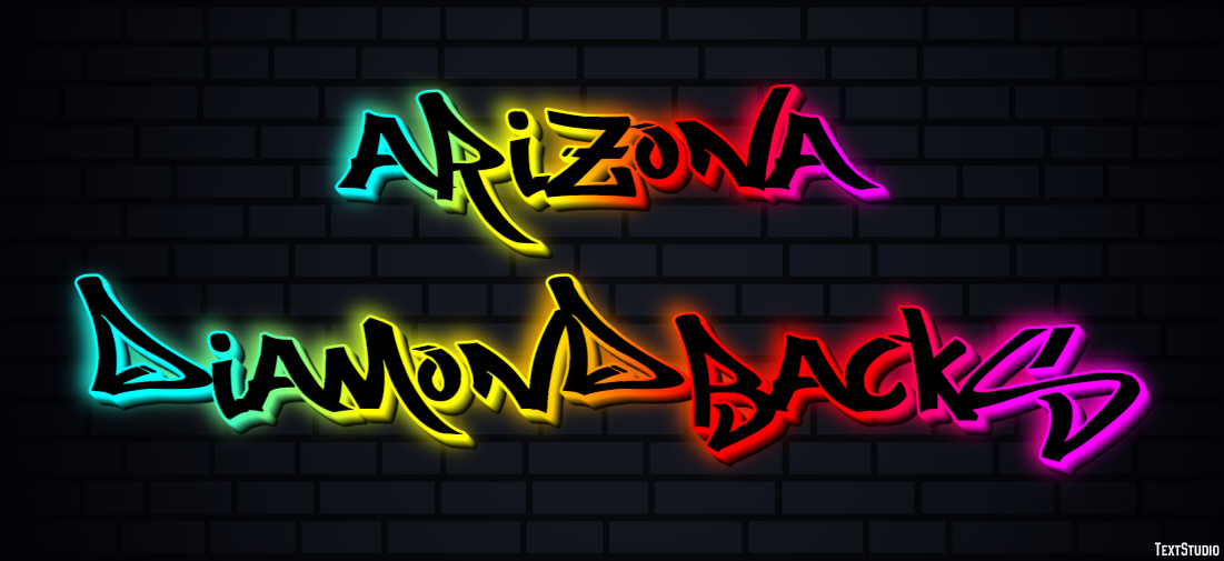 Arizona Diamondbacks Эффект текста