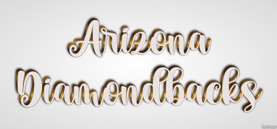 Arizona Diamondbacks Texteffekt