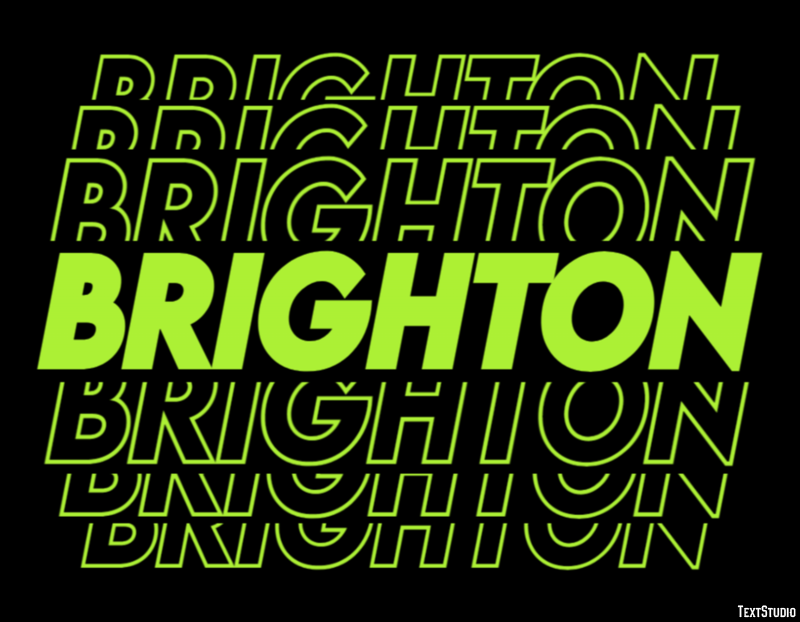 Brighton Efekt tekstowy