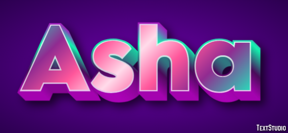 Asha Text Effect