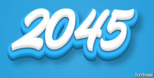 2045 Texteffekt