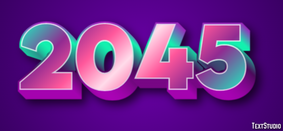 2045 Texteffekt