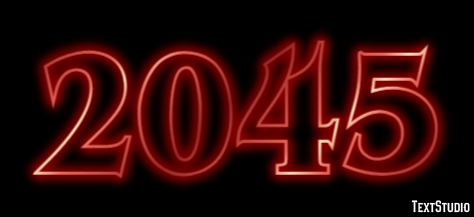 2045 Texteffekt
