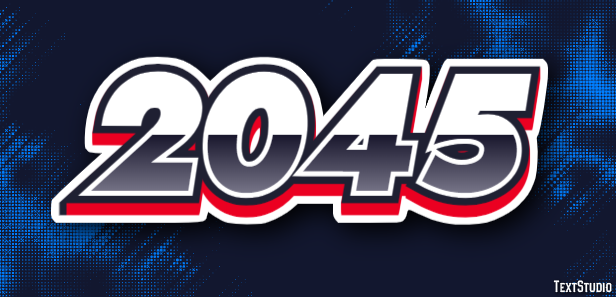 2045 Text Effect