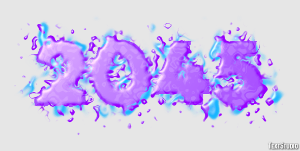 2045 Text Effect