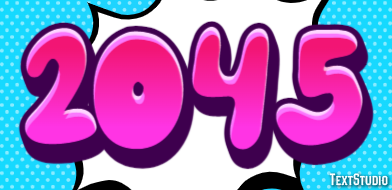 2045 Text effect