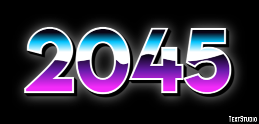 2045 Text Effect