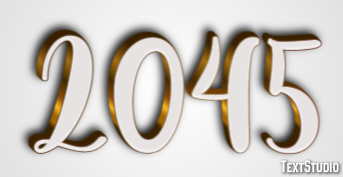 2045 Text Effect