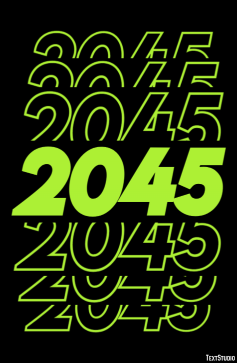 2045 Text Effect