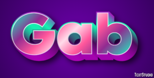 Gab Text Effect