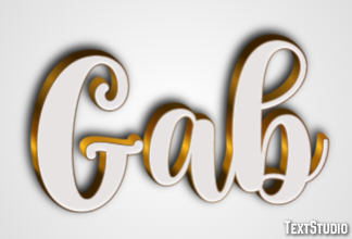 Gab Text Effect