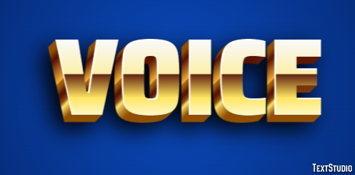 Voice Efeito de texto