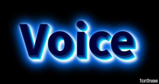 Voice Efeito de texto