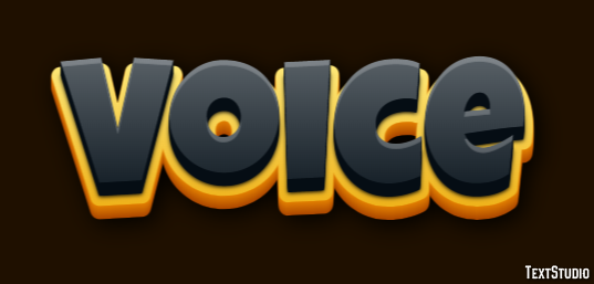 Voice Efeito de texto