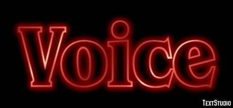 Voice Efeito de texto