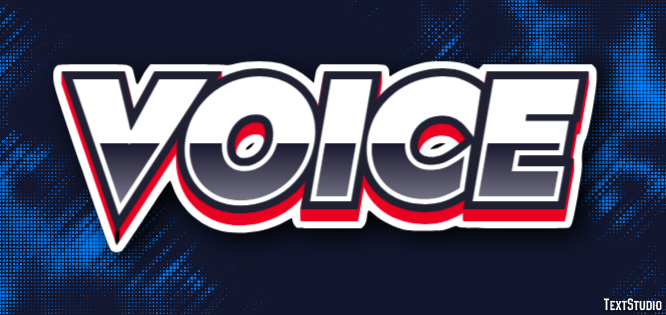 Voice Efeito de texto