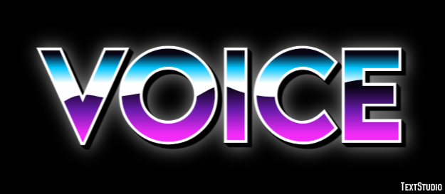 Voice Efeito de texto