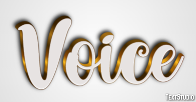 Voice Efeito de texto