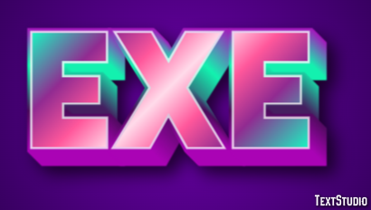 EXE Text effect