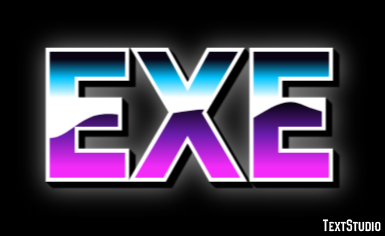 EXE Эффект текста