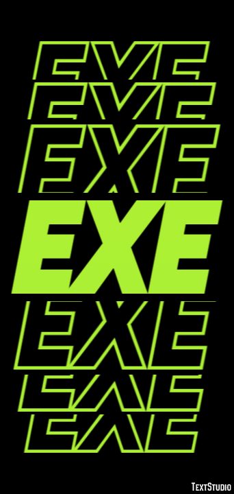 EXE Text effect
