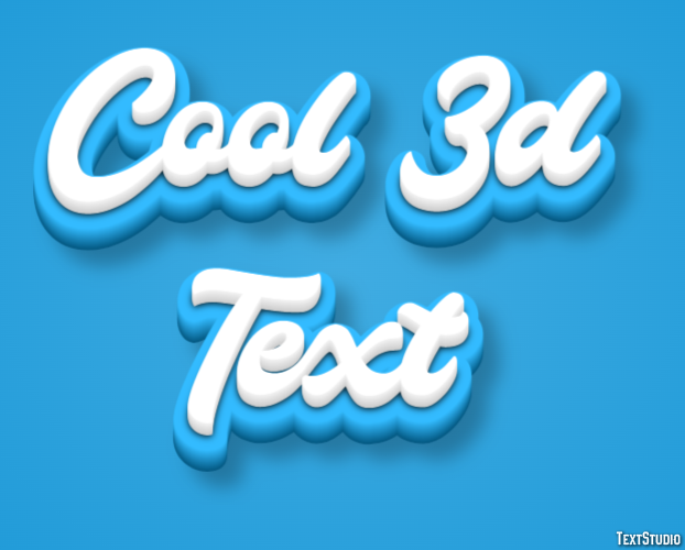 Cool 3d Text Effet de Texte