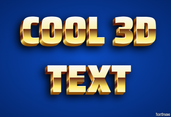 Cool 3d Text Effet de Texte