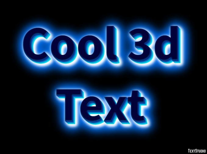 Cool 3d Text Tekst Effect
