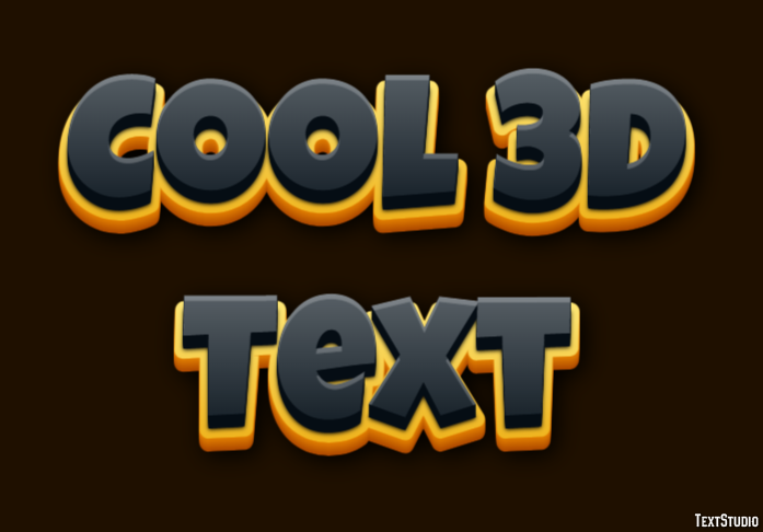 Cool 3d Text Effet de Texte