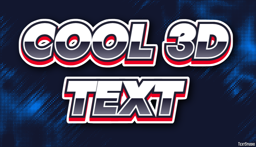 Cool 3d Text Effet de Texte
