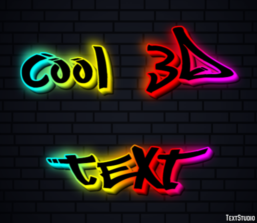 Cool 3d Text Effet de Texte