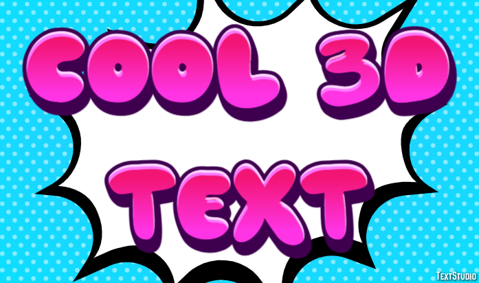 Cool 3d Text Effet de Texte