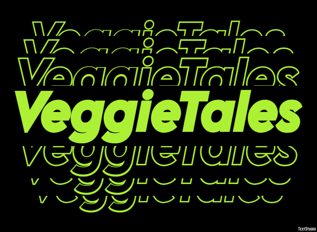 VeggieTales Text effect