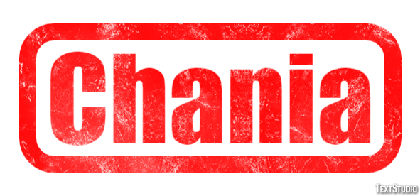 Chania Efekt tekstowy