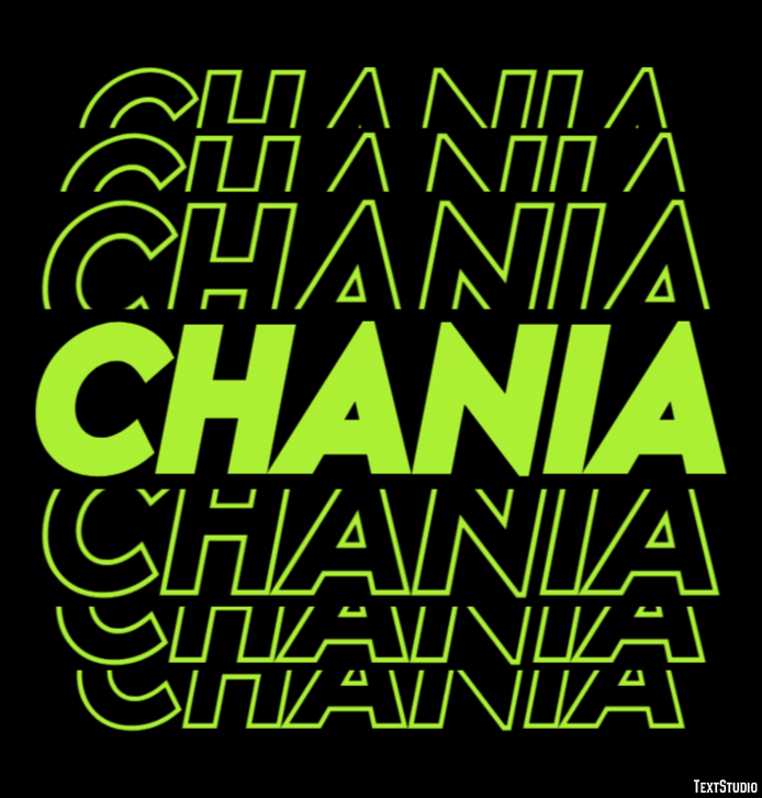Chania Efekt tekstowy