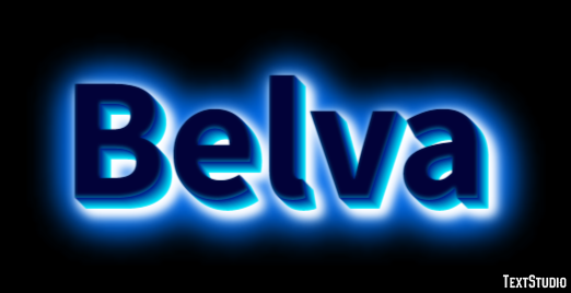 Belva Text effect