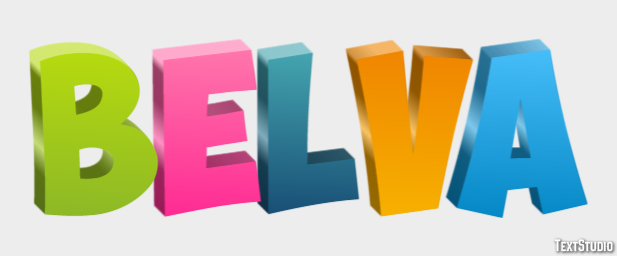 Belva Text effect
