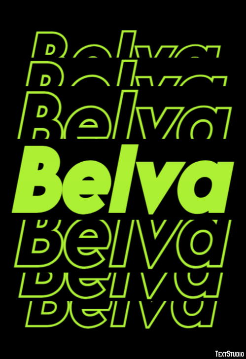 Belva Text effect